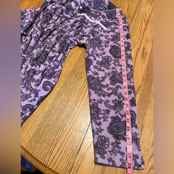 Secret Treasures | Purple Paisley Fleece Lace Trim Midi Sleep-shirt/Gown| 2X 🍆 - Picture 13 of 13